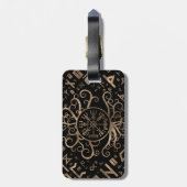 Vegvisir Tree of life Yggdrasil and Runes Bagagelabel (Achterkant verticaal)