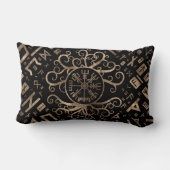 Vegvisir Tree of life Yggdrasil and Runes Kussen (Achterkant)