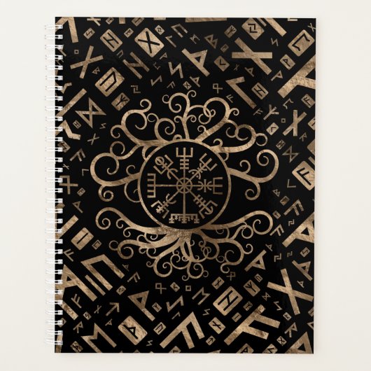 Vegvisir Tree of life Yggdrasil and Runes Planner (Voorkant)