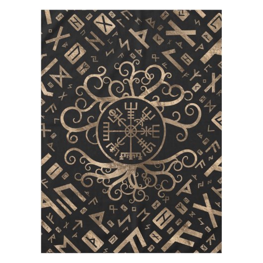 Vegvisir Tree of life Yggdrasil and Runes Tafelkleed (Voorkant)