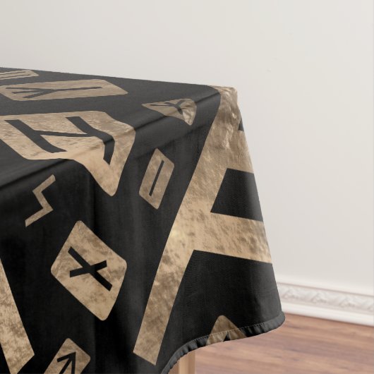 Vegvisir Tree of life Yggdrasil and Runes Tafelkleed (Voorbeeld)