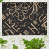 Vegvisir Tree of life Yggdrasil and Runes Theedoek (Gevouwen)