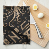 Vegvisir Tree of life Yggdrasil and Runes Theedoek (Quarter Fold)