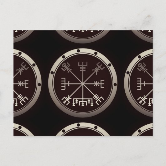 Vegvisir Viking Compass Briefkaart (Voorkant)
