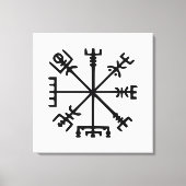 Vegvísir (Viking Compass) Canvas Afdruk (Voorkant)