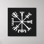 Vegvísir (Viking Compass) Canvas Afdruk (Voorkant)