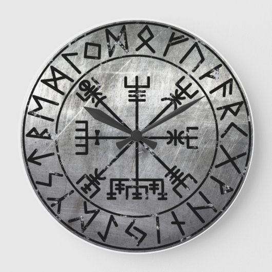 Vegvisir Viking Compass Grote Klok (Voorkant)