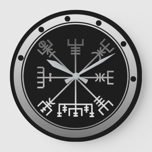Vegvisir Viking Compass Grote Klok (Voorkant)