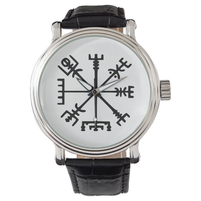 Vegvísir (Viking Compass) Horloge (Voorkant)