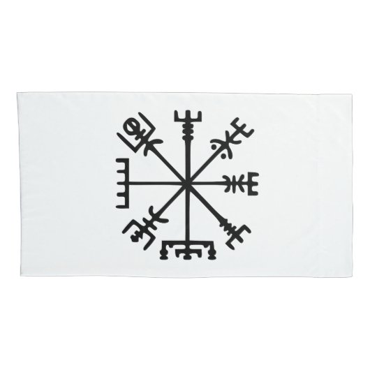 Vegvísir (Viking Compass) Kussensloop (Achterkant-Rechts)