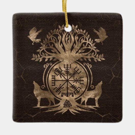 Vegvisir - Viking Compass Ornament (Voorkant)