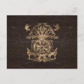 Vegvisir - Viking Compass Ornament Briefkaart (Voorkant)