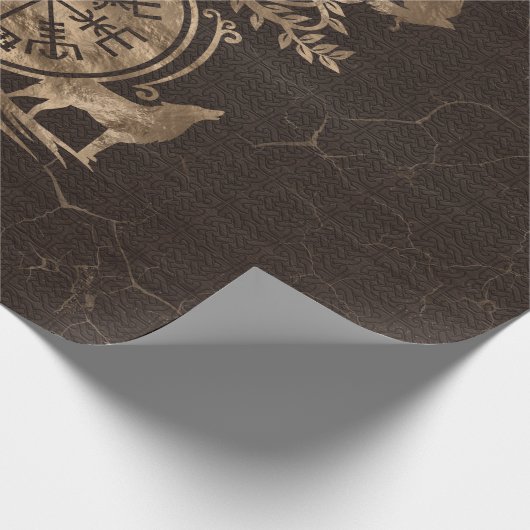 Vegvisir - Viking Compass Ornament Cadeaupapier (Hoek)