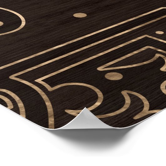 Vegvisir - Viking Compass Ornament Poster (Hoek)