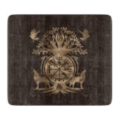 Vegvisir - Viking Compass Ornament Snijplank (Voorkant)