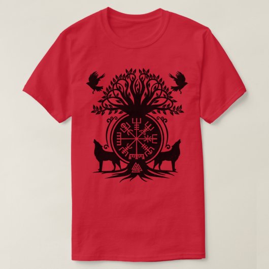 Vegvisir Viking Compass Ornament T-shirt (Design voorkant)