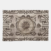 Vegvisir - Viking Compass Ornament Theedoek (Horizontaal)