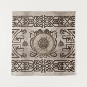 Vegvisir - Viking Compass Ornament Wandkleed (Voorkant)