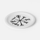 Vegvísir (Viking Compass) Papieren Bordje (Gekanteld)