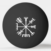 Vegvísir (Viking Compass) pingpongbal (Voorkant)