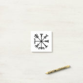 Vegvísir (Viking Compass) Post-it® Notes (Op bureau)