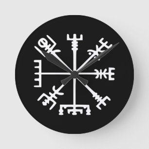 Vegvísir (Viking Compass) Ronde Klok