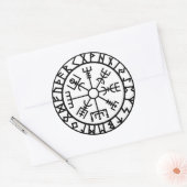 Vegvisir (Viking Compass) Ronde Sticker (Envelop)