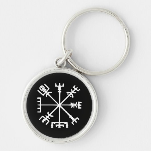 Vegvísir (Viking Compass) Sleutelhanger (Voorkant)