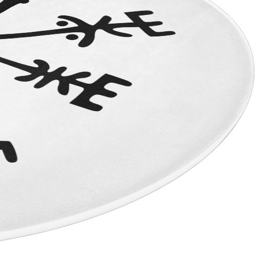 Vegvísir (Viking Compass) Snijplank (Hoek)