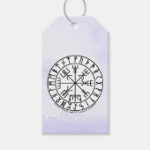 Vegvisir Viking Compass Symbol Design Cadeaulabel (Voorkant)