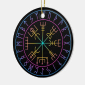 Vegvisir Viking Compass Symbol Design Keramisch Ornament (Links)