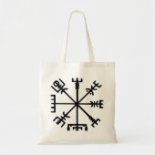 Vegvísir (Viking Compass) Tote Bag (Voorkant)