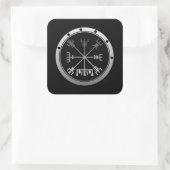 Vegvisir Viking Compass Vierkante Sticker (Tas)