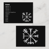 Vegvísir (Viking Compass) Visitekaartje (Voorkant / Achterkant)