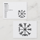 Vegvísir (Viking Compass) Visitekaartje (Voorkant / Achterkant)