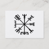 Vegvísir (Viking Compass) Visitekaartje (Achterkant)