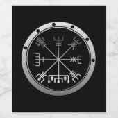 Vegvisir Viking Compass Wijn Etiket (Enkel label)
