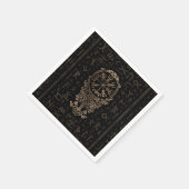 Vegvisir - Viking Kompas op Futhark patroon Servet (Hoek)