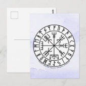 Vegvisir Viking Kompas Symbool Ontwerp Briefkaart (Voorkant / Achterkant)