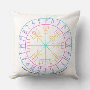 Vegvisir Viking Kompas Symbool Ontwerp Kussen