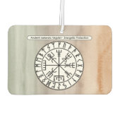 Vegvisir Viking Kompas Symbool Ontwerp Luchtverfrisser (Achterkant)