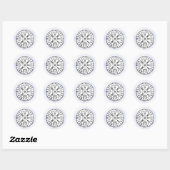 Vegvisir Viking Kompas Symbool Ontwerp Ronde Sticker (Vel)