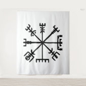 Vegvísir (Viking Kompas) Wandkleed (Voorkant)