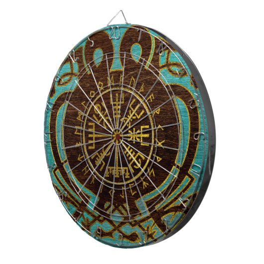 Vegvisir - Viking Navigation Compass Dartbord (Voorkant Rechts)