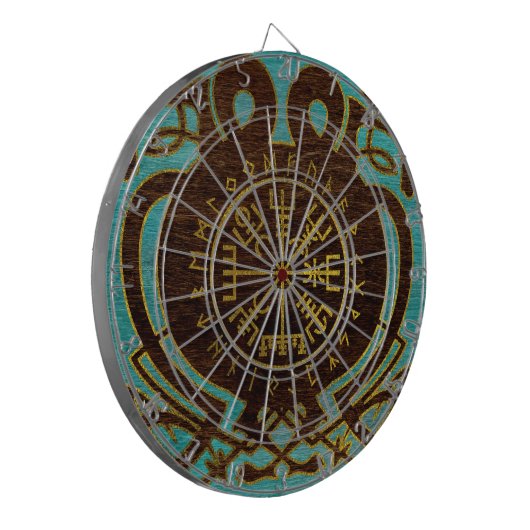 Vegvisir - Viking Navigation Compass Dartbord (Voorkant Links)