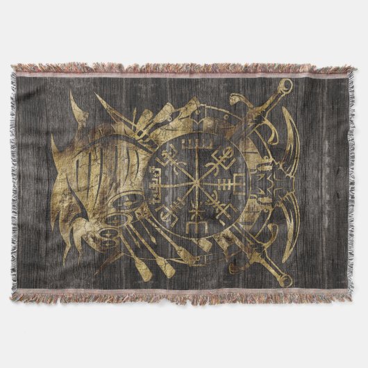 Vegvisir - Viking Navigation Compass Deken (Voorkant)