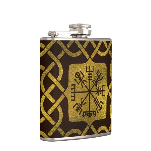 Vegvisir - Viking Navigation Compass Heupfles (Rechts)