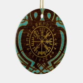 Vegvisir - Viking Navigation Compass Keramisch Ornament (Rechts)
