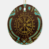 Vegvisir - Viking Navigation Compass Keramisch Ornament (Links)