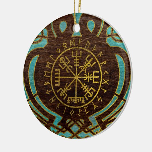 Vegvisir - Viking Navigation Compass Keramisch Ornament (Links)